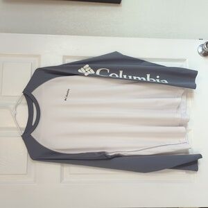 Columbia, L white/gray, Omni shade long sleeve active shirt
